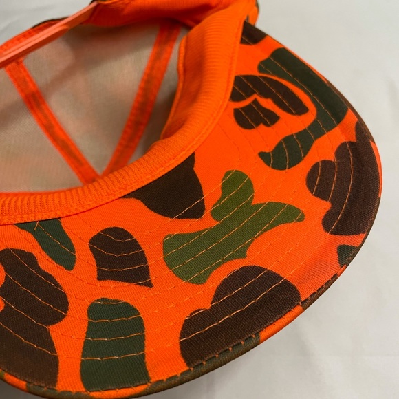 Nissin Orange Camo Snap Back Trucker Cap - Picture 9 of 14